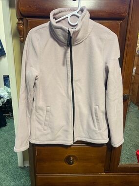 DKNY Light Pink Fleece Zip-Up Jacket